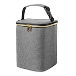 Breastmilk Cooler Bag, Baby Bottles Bag for up to 4 Large 9 Ounce Bottles, Perfect for Working Mom Mother, (Bag ONLY), Gray